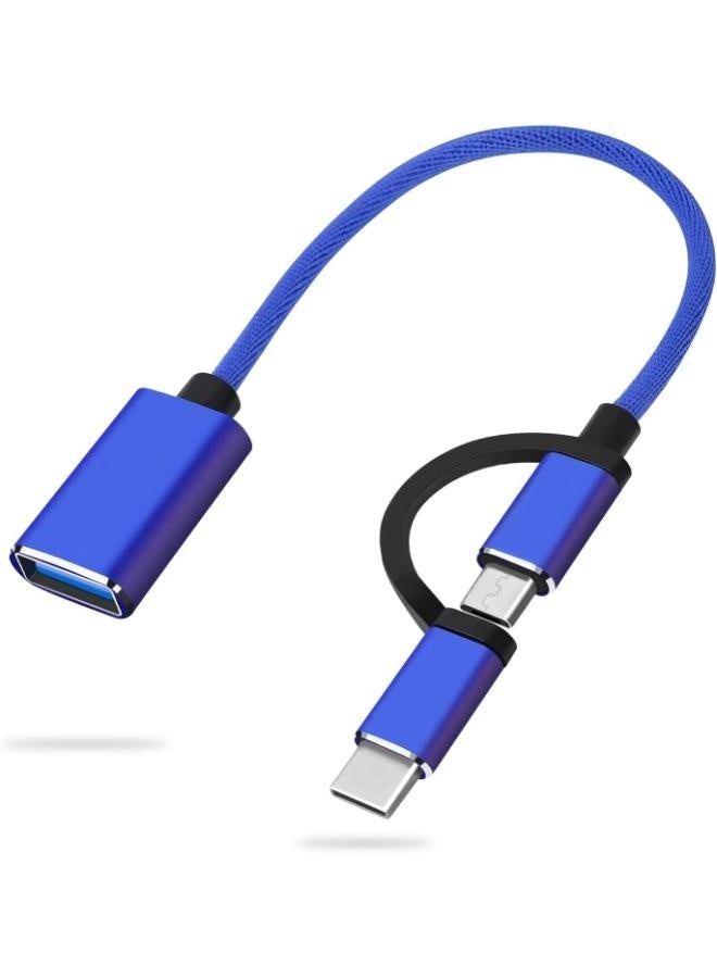 Original 2-in-1 USB 2.0 OTG Adapter - Cable for Type-C and Micro USB - Image 1