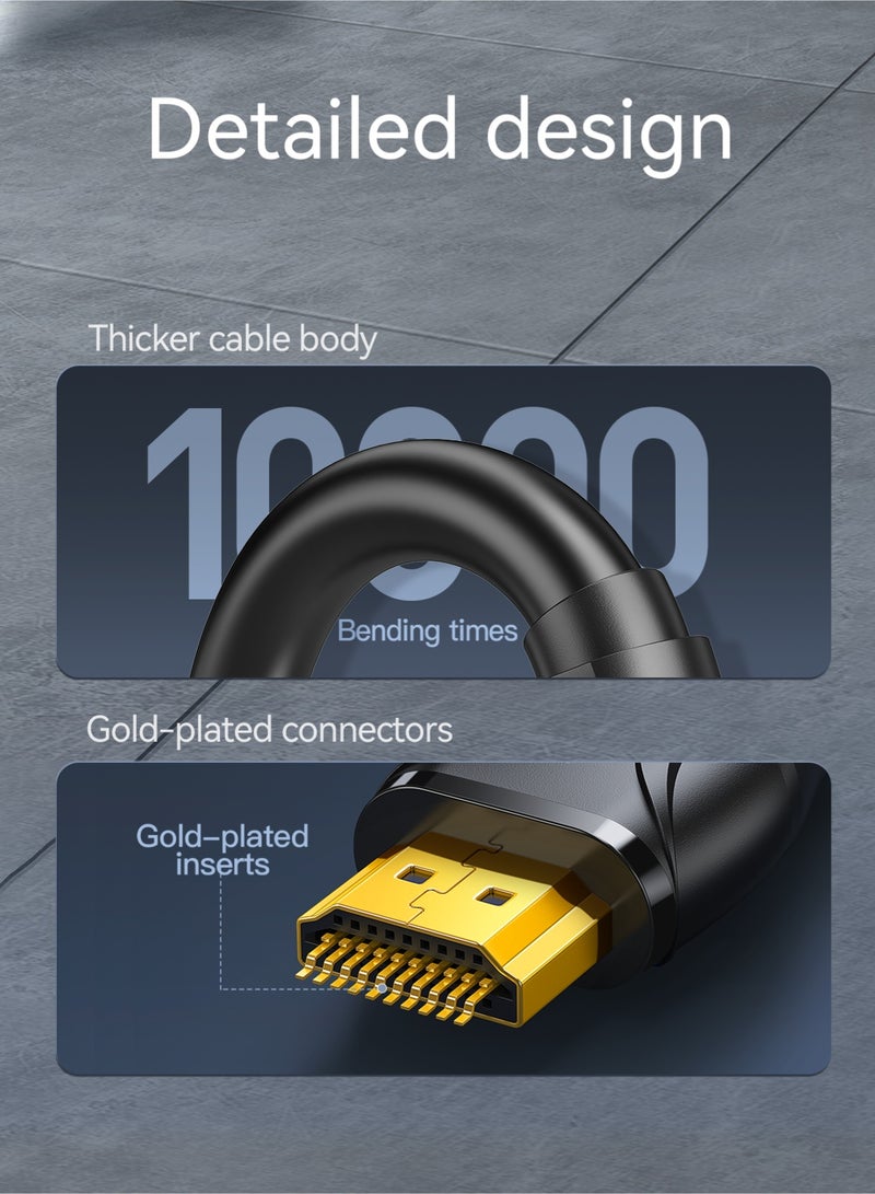 Mindpure 4K HDMI Cable 2m (6.6ft), High-Speed HDMI 2.0 Cord, 4K@60Hz, Gold-Plated Connectors, HDR, Ethernet, ARC, HDCP 2.2, Compatible with PS5, PS4, HDTV, Monitor, DVD - Image 4