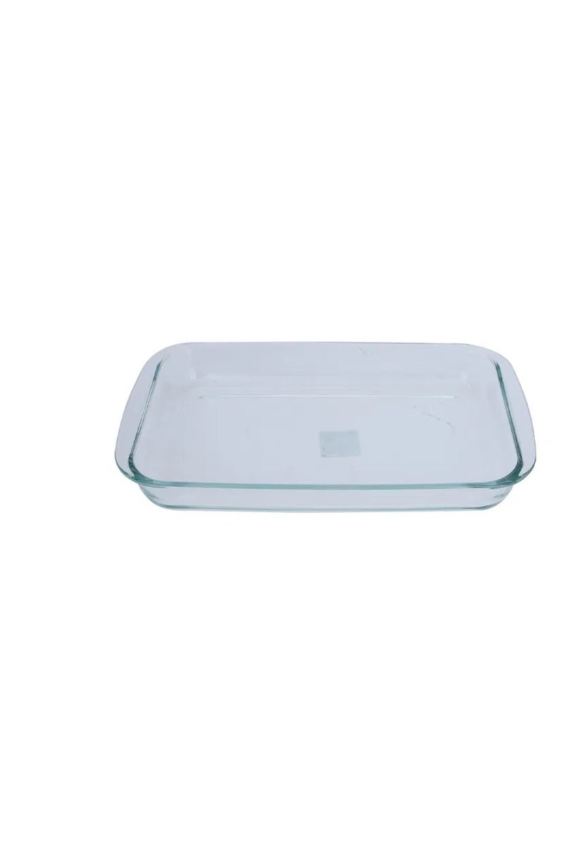 Alsaif Gallery Al Saif Gallery Max Glass Oven Tray, 2.9 Liter, 39.5x23.8x5.2 cm, with Lid - Transparent - Image 2