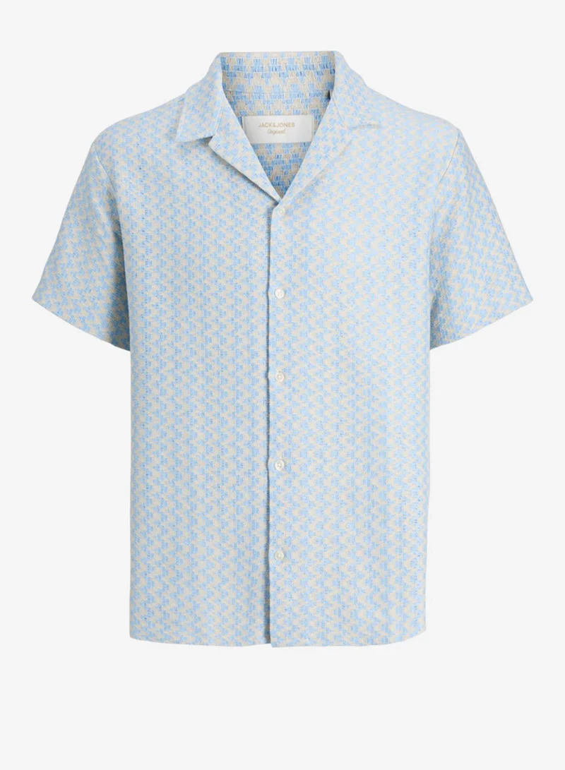 جاك وجونز جونيور قميص شبابي كروشيه بأكمام قصيرة