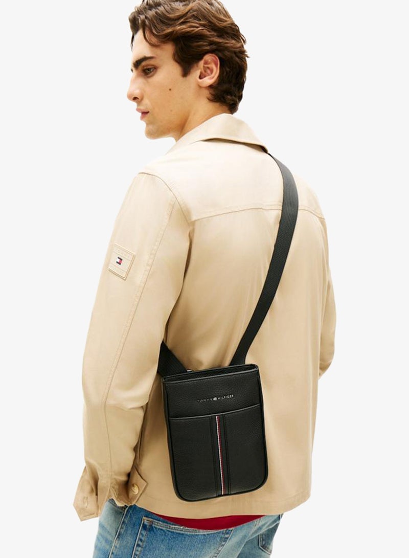 TOMMY HILFIGER Metal Logo Pebble Grain Crossbody Bag - Image 2