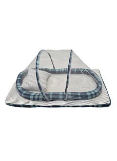 BABYCARA Baby Net Bed With Thick Mattress, Mosquito Net And Neck Pillow, 80 X 48 CM  - Image 2