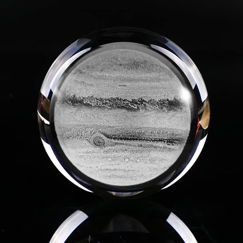 Qianwei 3d Crystal Ball Solar System Crystal Ball with Led Lamp Base - Best Birthday Science Gifts For Man Teacher Boy Kids Girls Men - Galaxy Jupiter Saturn Moon Earth Solar System Space Astronomy Gifts - Image 5
