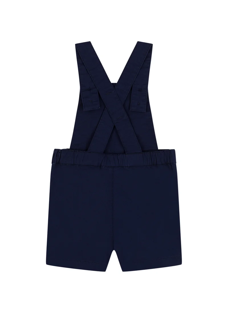 Petit Bateau Babies' Serge Dungaree Shorts