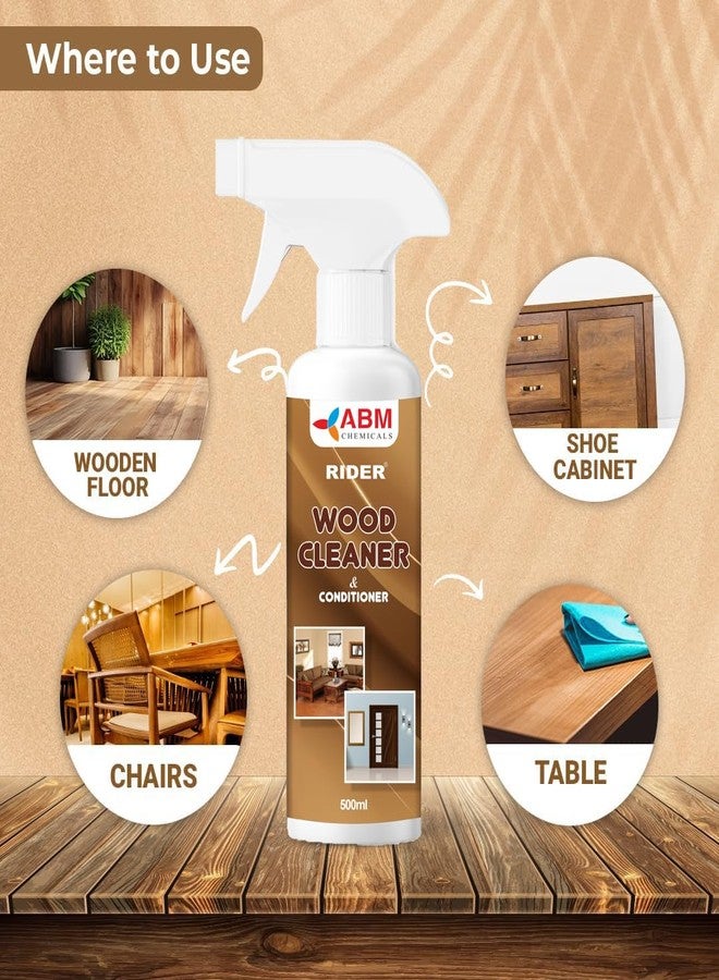 أيه بي أم بلسم ABM - تركيبة لطيفة لا تترك خطوطًا لتنظيف وترطيب واستعادة لمعان الأثاث الخشبي المصقول والخزائن والأسطح، ومنظف للخشب 500 مل - Image 5