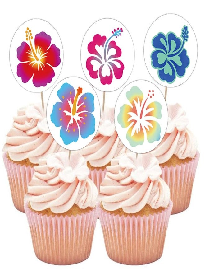 Hohamn 600 Pcs Hibiscus Stickers for Kids Teachers 1.5 Inch 16 Styles Hawaiian Tropical Hibiscus Flower Stickers for Kids Boys Girls Birthday Party School Reward Giveaways - Image 4