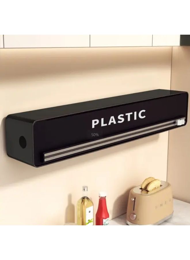 Magnetic Kitchen Packaging Dispenser With Cutter Durable Plastic Organizer - Image 4