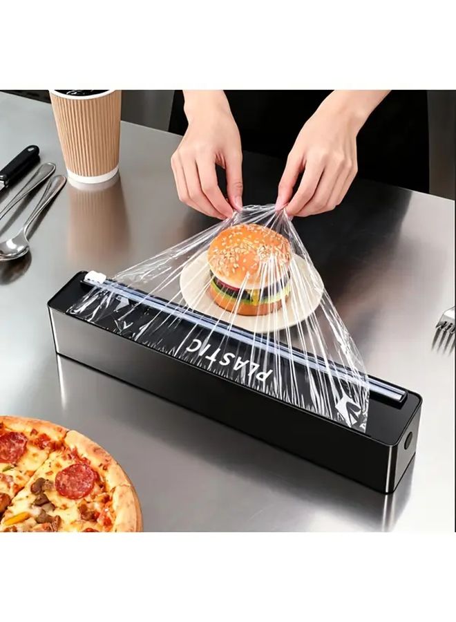 Magnetic Kitchen Packaging Dispenser With Cutter Durable Plastic Organizer - Image 1