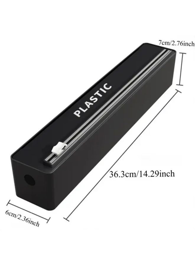 Magnetic Kitchen Packaging Dispenser With Cutter Durable Plastic Organizer - Image 3