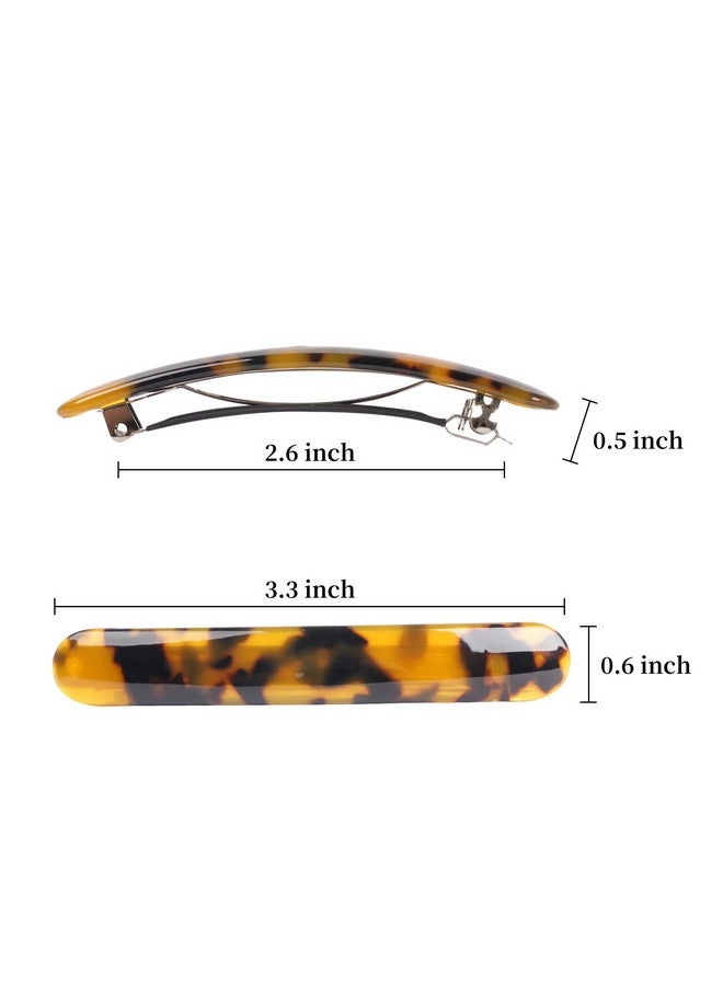 Folansy 3Pcs Hair Barrette For Women French Hair Barrette Tortoise Shell Automatic Hair Clips For Thick Medium Volume Hairgirls Women Hair Pin Retro Hair Clasp (Sakura Pinkivorylavender) - Image 2
