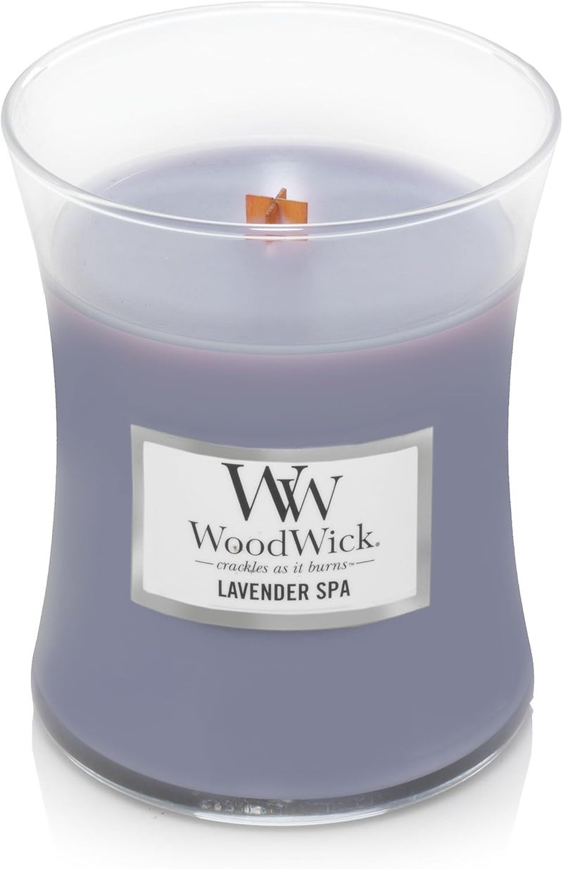 Woodwick Everyday Hourglass Candle, Lavender Spa, Medium - Image 3