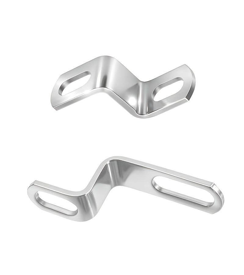 4 Pcs Stainless Steel Motorcycle Exhaust Bracket Hanger Mount Clamp - Image 3