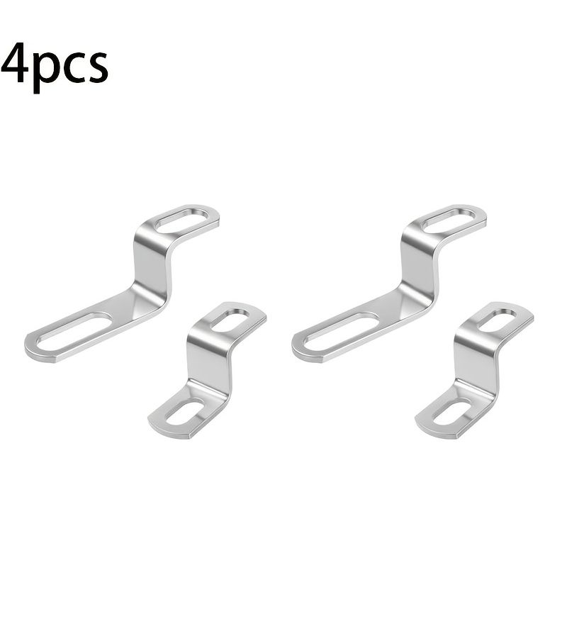 4 Pcs Stainless Steel Motorcycle Exhaust Bracket Hanger Mount Clamp - Image 1