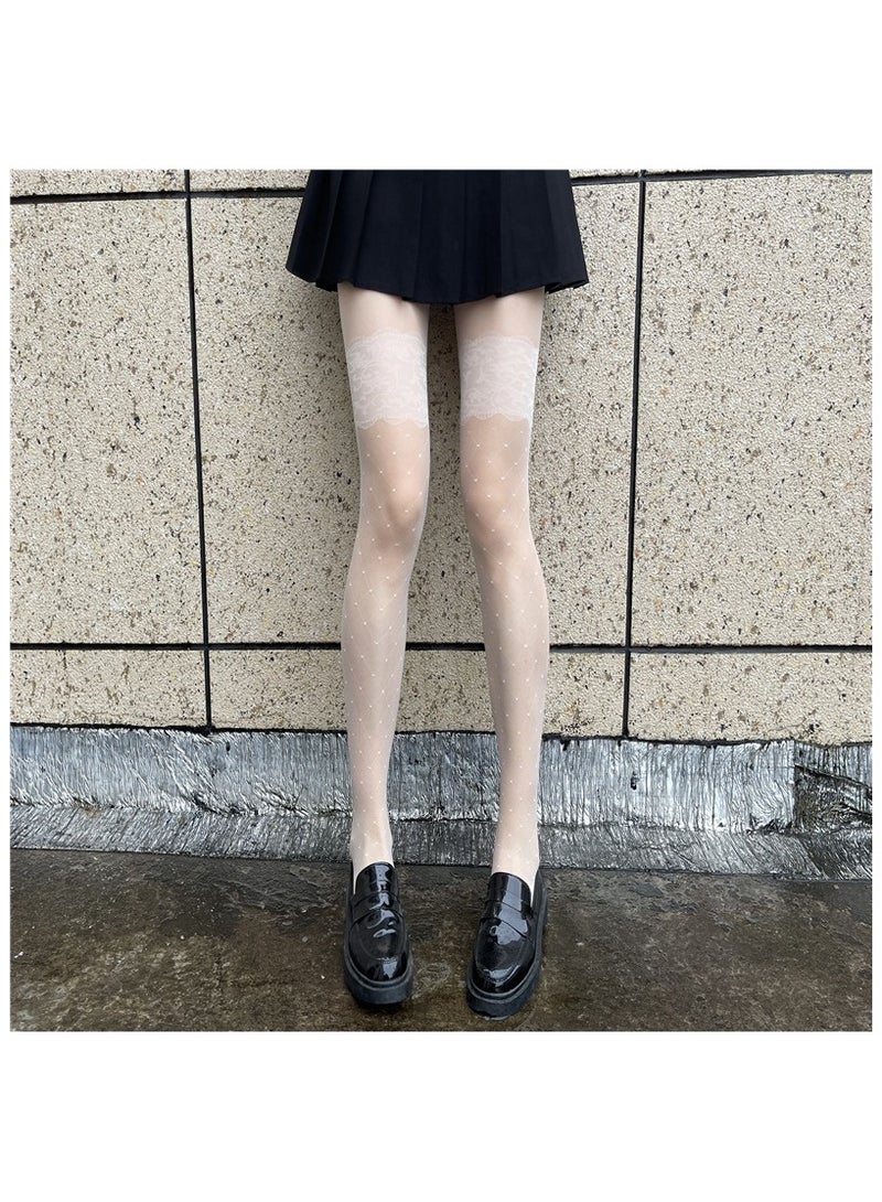 Fashionable Women's Stockings 10D ultra-thin Jacquard Tight Fitting Pantyhose  - Image 1