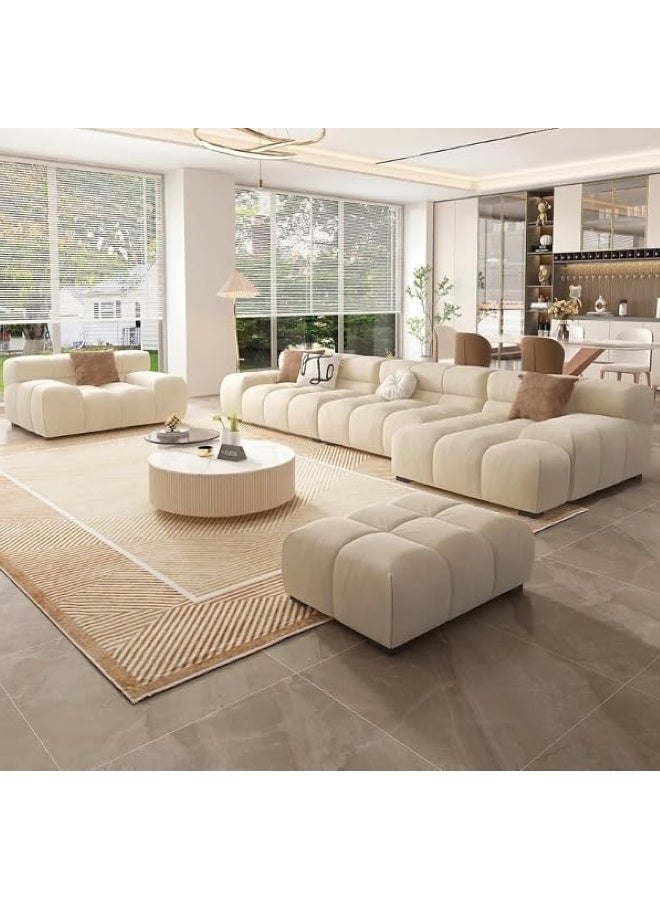 Modern Nordic Sofa Set Minimalist Couch Elegance & Ultimate Comfort (Left Chaise)