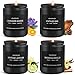 JXDLSQ Scented Candle Set Men Candle Set Scented Candles for Home Gifts for Men 4 Pack Manly Candles Gifts for Mens Scents of Smoke VanillaLeatherOakLavender Wood - Image 1