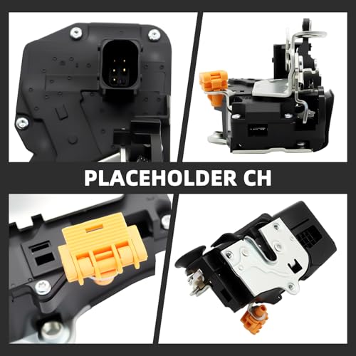 Yunnergo 4 Pcs Front & Rear Door Lock Actuators Compatible with Tahoe Avalanche Silverado 1500 2007-2009 931-303 15785123 Driver Passenger Side Door Latch - Image 3