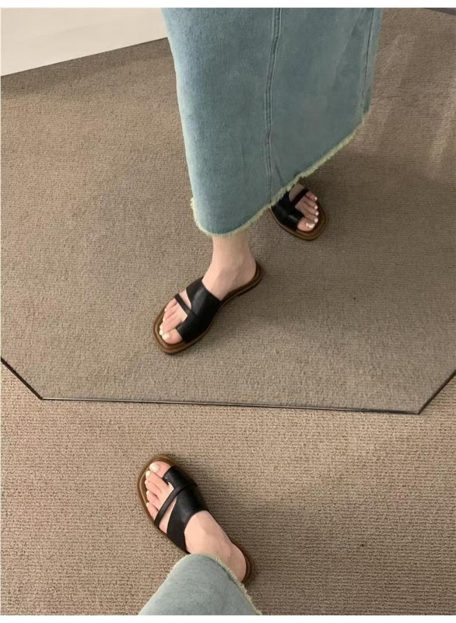 GELESE New Women's Slip-On Roman Sandals - Minimalist Design Perfect for Dresses - Image 3