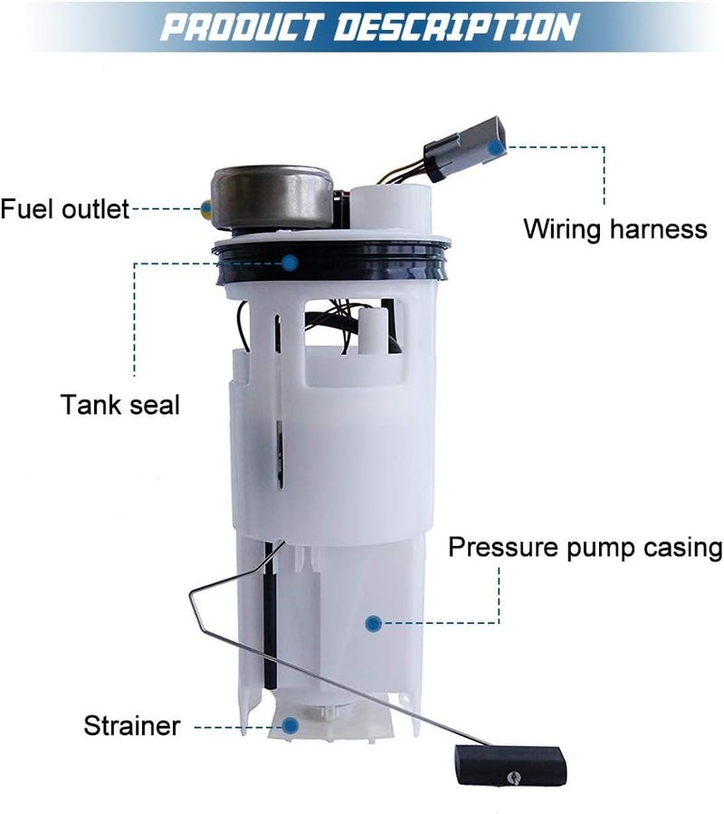 Apeixoto Fuel Pump Module Assembly E7093M for 1996-1997 Dodge Ram 1500 2500 3500 Truck - Image 4