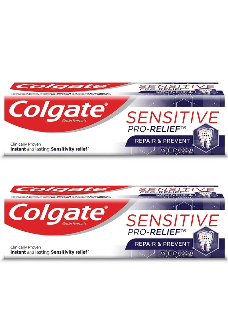 Colgate - Pack Of 2 Colgate Sensitive Pro Relief Repair And Prevent Sensitivity Toothpaste, 75Ml - Image 1