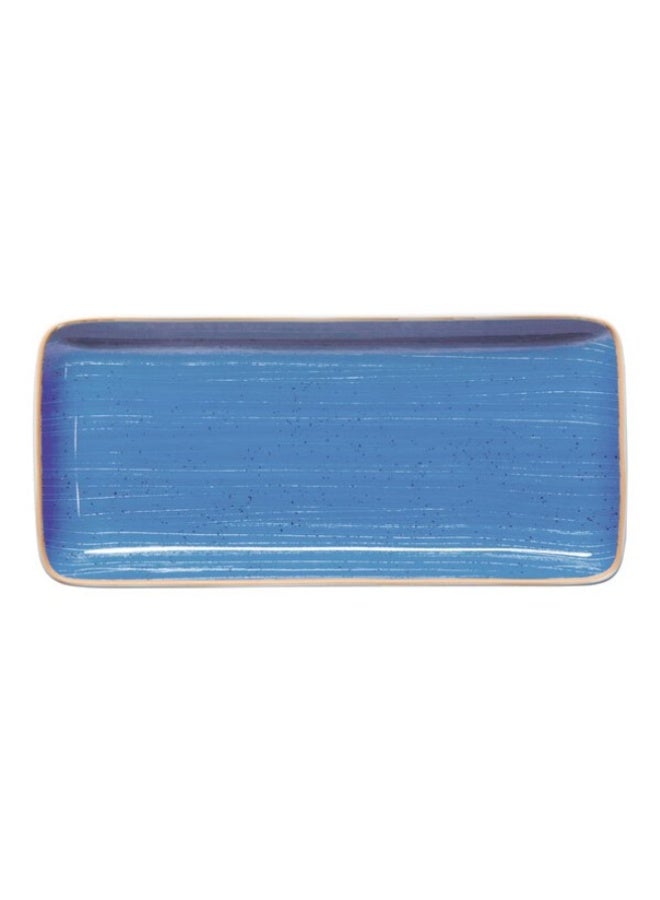 Ariane Premium Fine Porcelain GN Rectangular Plate 36x16.5cm Splash Blue Terra Blue - Image 1