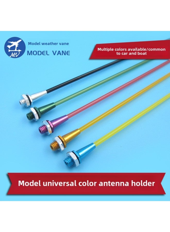 Ship Model Car Model Universal Color Antenna Pedestal Antenna Tube Sleeve Aluminum Alloy Antenna Pedestal Assembly-Color:Green Antenna Tube  - Image 2