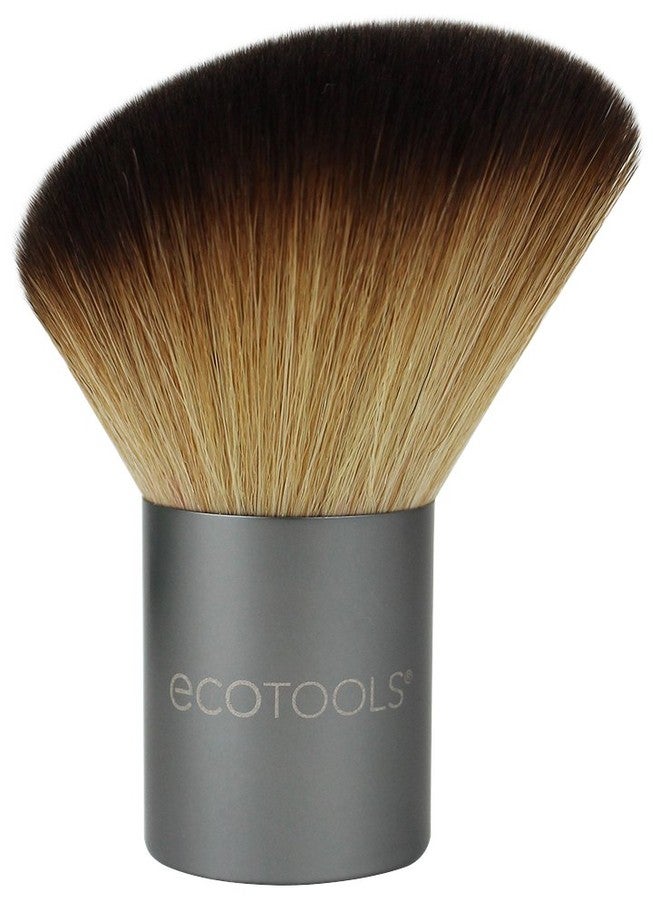 Eco Tools EcoTools-Cruelty Free Angled Kabuki Face Brush-Recycled Aluminum Ferrules, Cruelty Free Synthetic Taklon Bristles, Recycled Packaging - Image 1