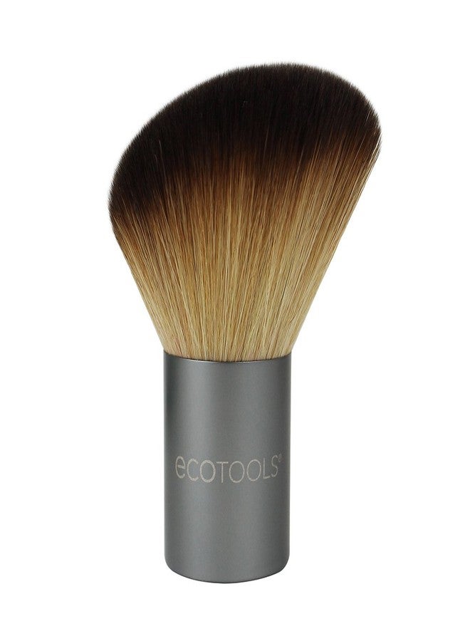 Eco Tools EcoTools-Cruelty Free Angled Kabuki Face Brush-Recycled Aluminum Ferrules, Cruelty Free Synthetic Taklon Bristles, Recycled Packaging - Image 2