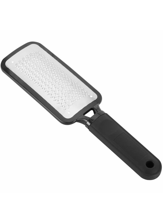 BTYMS Foot Scrubber Foot Files Callus Remover Black Heel Grater Dead Skin Remover Stainless Steel Heel Scraper for Cracked Heels - Image 1