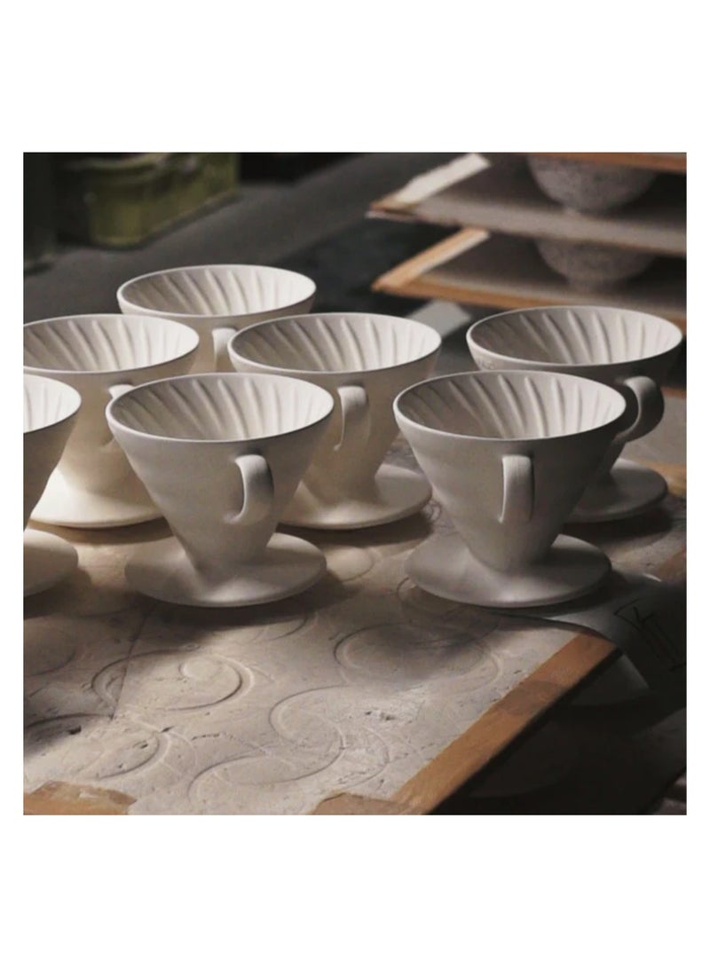 Hario Ceramic V60 Coffee Dripper 01, White - Image 4
