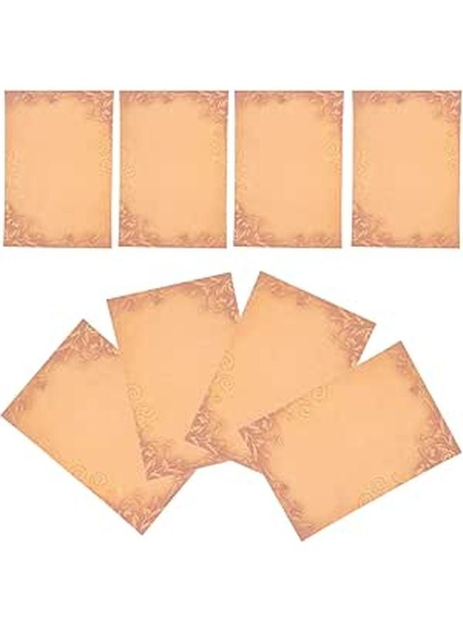 Retro Vintage Letter Writing Paper A5 Size Decorative Stationery 8 Sheets - Image 1
