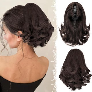 KooKaStyle Ponytail Extension 10 Short Claw Clip in Pony Tails Hair Extensions Curly Wavy Synthetic Drawstring Ponytail Hair pieces for Women Girls Dark Brown - pzsku/Z494E2B118E9B71629357Z/45/_/1742913069/ba6cebd8-4edd-45a8-80b7-e29009195372