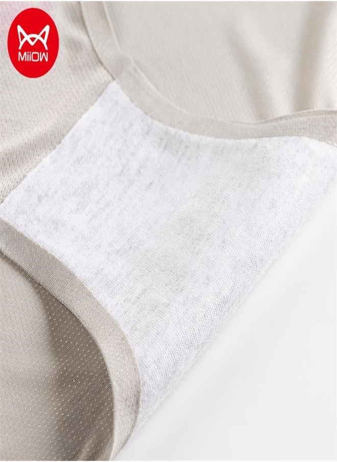 MIIOW - Miiow 4Pcs Medium Waist Women's Ice Silk Underwear Mesh Lightweight Breathable Pure Cotton Girls' Triangle Shorts - Image 1