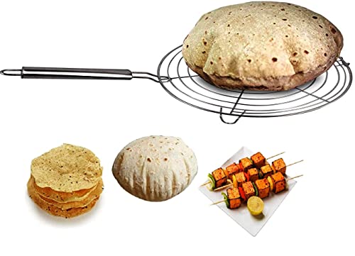 Nature Blaze Billion Deals Stainless Steel Round Roti Grill Dia9 Inches MultiPurpose for Roti Jali Papad Chapathi Cooling Rack