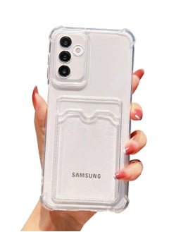 ten.tech TenTech Transparent cover with shockproof corners with card holder - card holder - heat-resistant polyurethane card holder for Samsung Galaxy A35 5G - transparent  - Image 1
