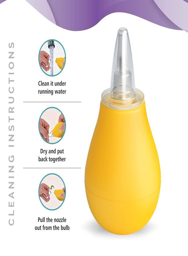 Miracle Moms Baby Nose Cleaner/Nasal Vacuum Sucker Mucus Snot Aspirator for Babies (Yellow, One size) - Image 4