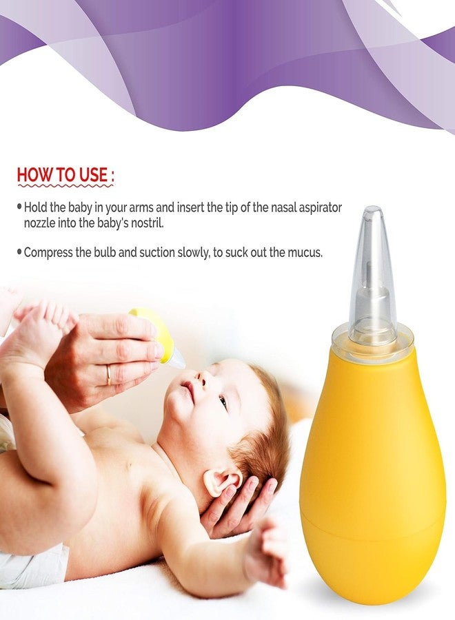 Miracle Moms Baby Nose Cleaner/Nasal Vacuum Sucker Mucus Snot Aspirator for Babies (Yellow, One size) - Image 5
