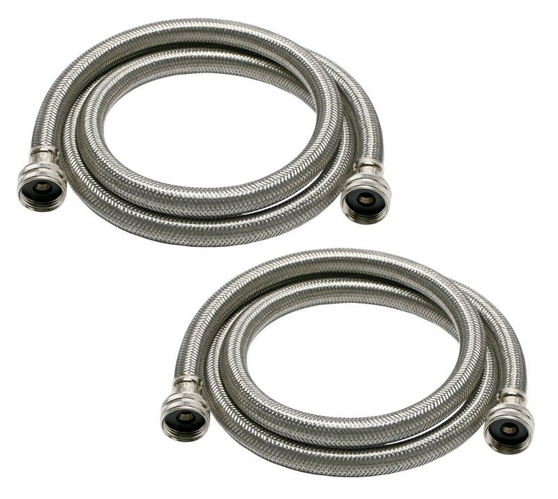 Fluidmaster 9WM60P2HE High Efficiency Washing Machine Connector 2-Pack - 3/4 Hose Fitting x 3/4 Hose Fitting, 60-Inch Length - Image 5