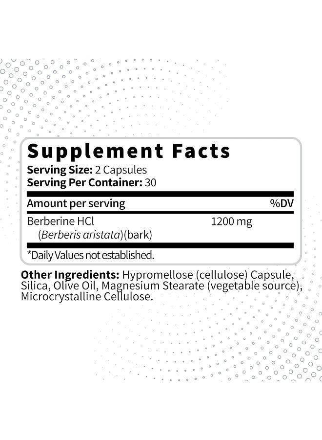 TypeZero Berberine HCL 1200mg 60 Capsules - Clean, Non-GMO, Gluten Free Supplement - Image 2