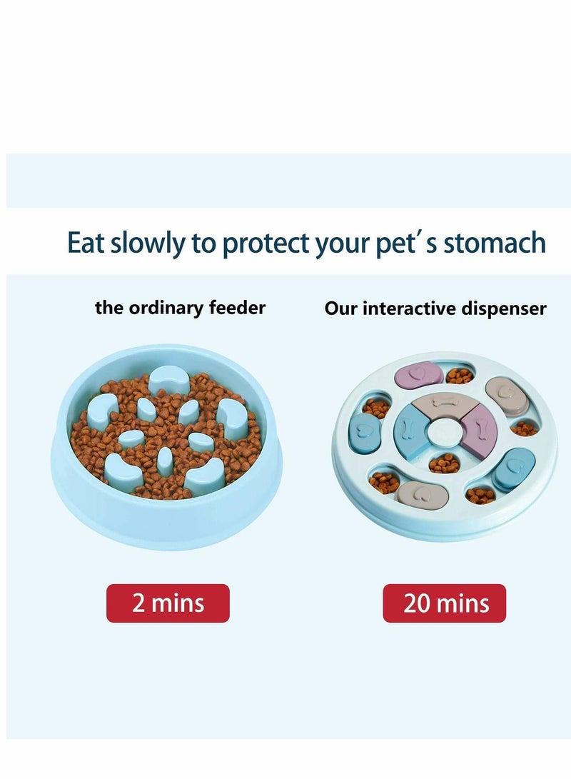 SYOSI Dog Puzzle Toys Puppy, Dog Puzzles, Interactive Game Toy for Dogs Cats, Dog Cat Treats toy Dispenser Training Funny Feeding, ABS Colorful Design Slow Feeder to Aid Pets Digestion - Image 4