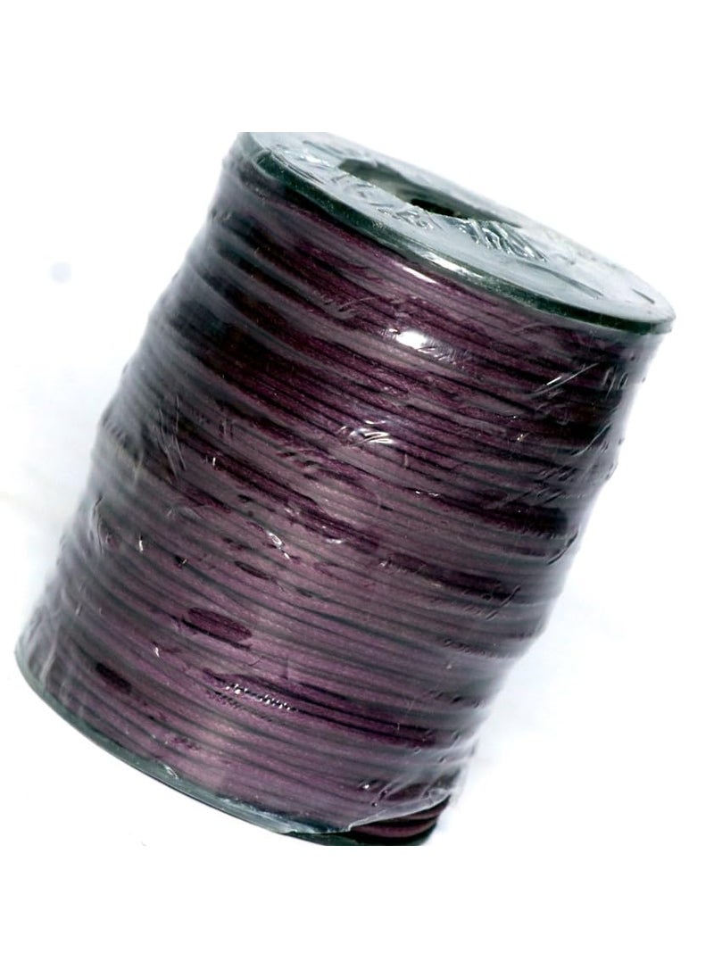Torex TOREX� 92 Mt, 1mm Thick, Roll Braided Wax Cotton Cord for DIY Jewellery Making, Beading, Art and Craft Work and Handicrafts, (Pack of 1 pcs Maroon)  - Image 3