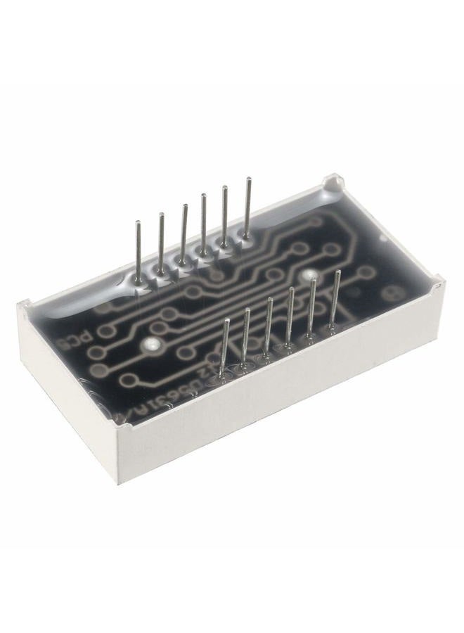 uxcell Common Anode 12 Pin 3 Bit 7 Segment 1.48 x 0.75 x 0.31 Inch 0.55" Kelly LED Display Digital Tube 5pcs - Image 4