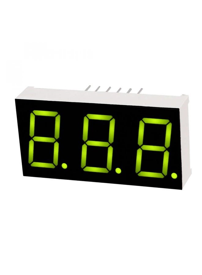 uxcell Common Anode 12 Pin 3 Bit 7 Segment 1.48 x 0.75 x 0.31 Inch 0.55" Kelly LED Display Digital Tube 5pcs - Image 3