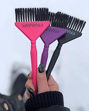 FRAMAR Big Daddy Paint Set with 3 Brushes Hog and synthetic hair Purple 3 Count Pack of 1 - Image 5