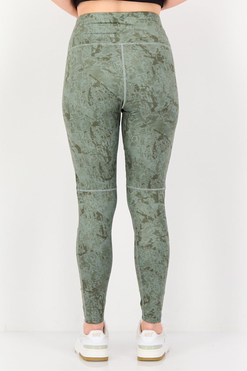 Adidas Women Tight Fit Brand Logo Training Leggings, Sage Green - Image 4