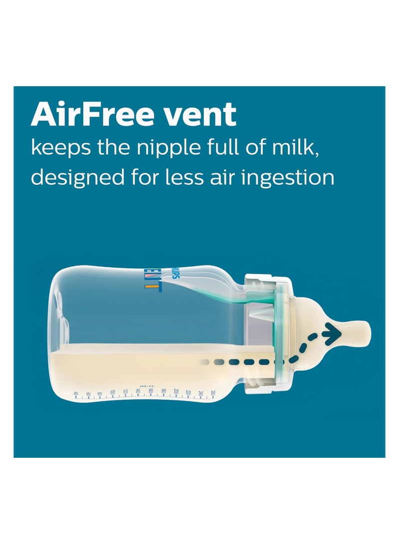 Philips Avent Anti-Colic Baby Bottle with AirFree Newborn Gift Set with Snuggle, Clear - Image 3