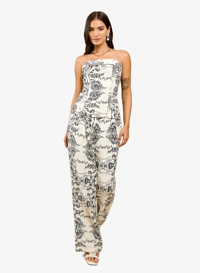Little Mistress  Mono Floral Bandeau for Women | Best Price UAE