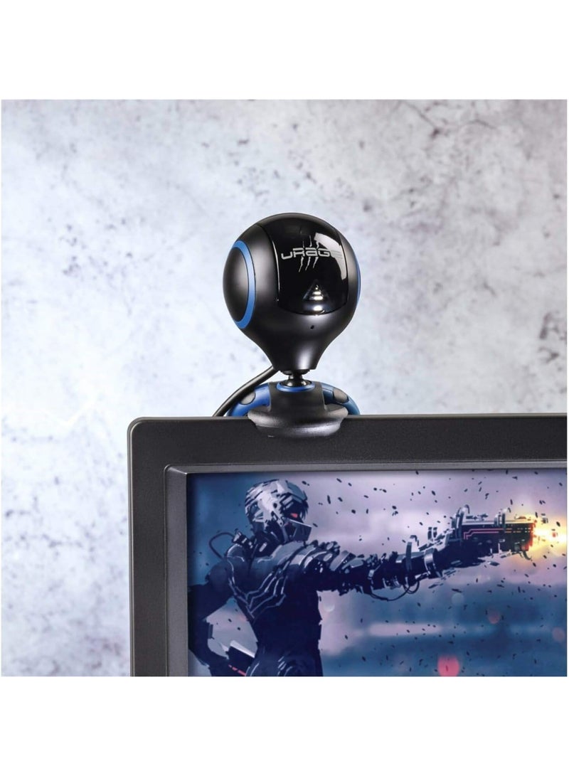 uRage REC 200 HD Streaming Webcam, 720p, USB 2.0, Black - Image 2