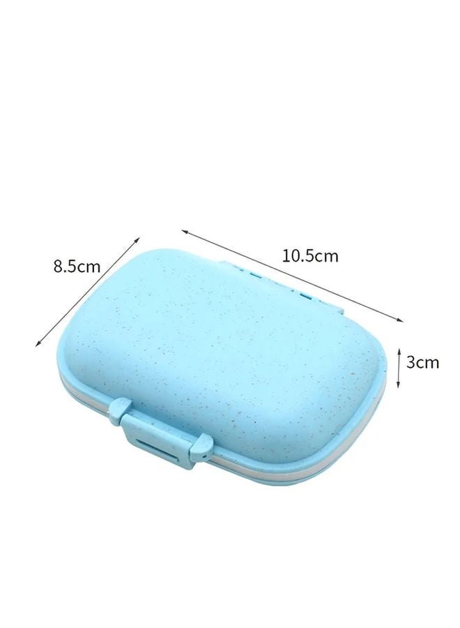 2 Purple Mini Pill Boxes Weekly Organizer For Daily Meds Vitamins Supplements Travel - Image 4