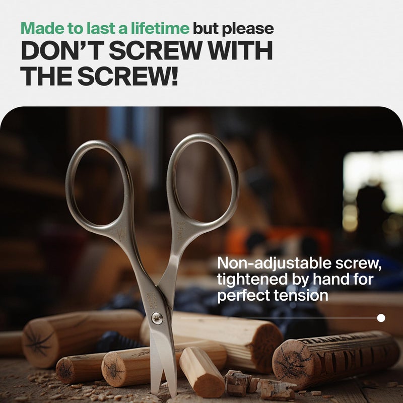 GERMANIKURE Tower Point Cuticle Scissors Grooming Scissors FINOX Stainless Steel Professional Nail Scissors in Leather Case -Ethically Made in Solingen Germany - 4705 - Image 5